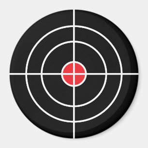 Crossherias disparando imán blanco con bullseye
