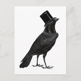 Crow con tarjeta postal superior