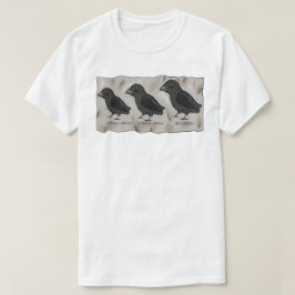 Crow Gráfica divertida camiseta