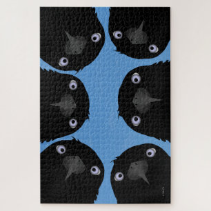 Crow mirando el rompecabezas