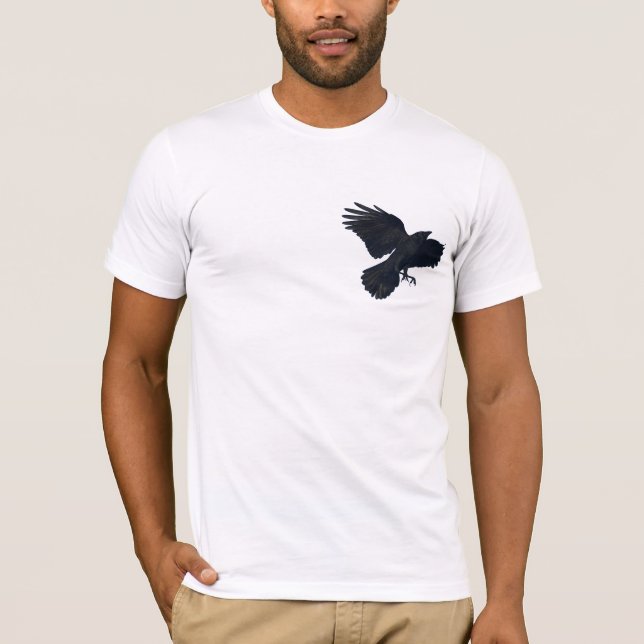 CROW NEGRO Ascendiendo Camisa Tee (Anverso)