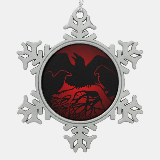 Crow Ornament Raven / Crow Decoración Regalo (Anverso)