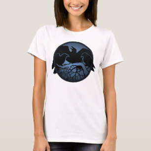 Crow/ Raven Top de las mujeres de la camiseta de a