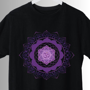 Crown Chakra Mandala -Sahasrara Con Camiseta Om