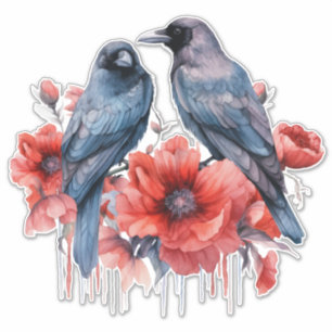 Crows con pegatina de amapola