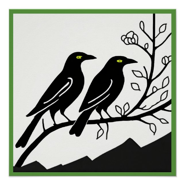 Crows Glossy Poster (Anverso)