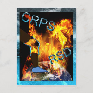 CRPS/RSD Mundo 'una tarjeta postal de rodilla de A