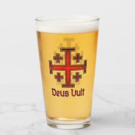 Cruce de Deus Vult, luchador templario de Jerusalé