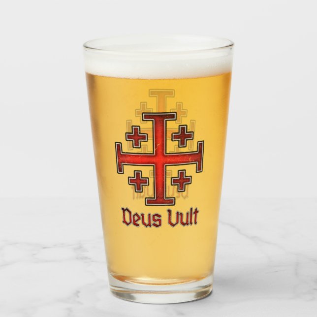 Cruce de Deus Vult, luchador templario de Jerusalé (Anverso (lleno))