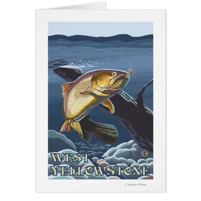 Cruce de la trucha de pesca - Yellowstone occident (Frente)