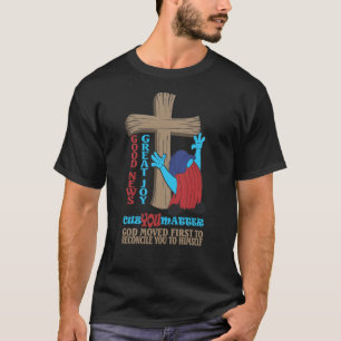 Cruce de madera porque importas la camiseta del go