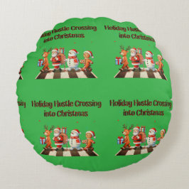 Cruce del casco de vacaciones de almohada redonda 