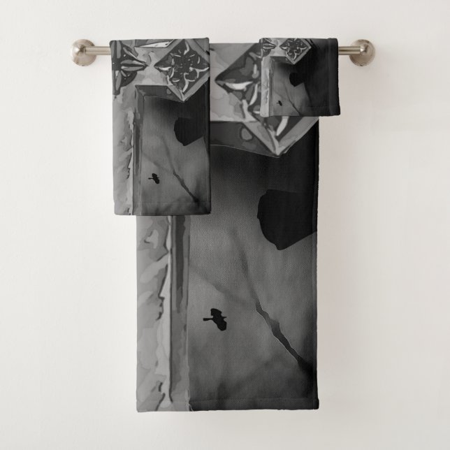 Cruce gótica con cuerdas de la luna de la luna (In situ)