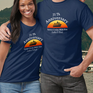 Crucero al atardecer del 25º aniversario Camiseta