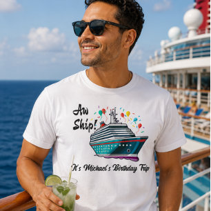 Crucero de Cumpleaños Camiseta Divertida Grupo de 