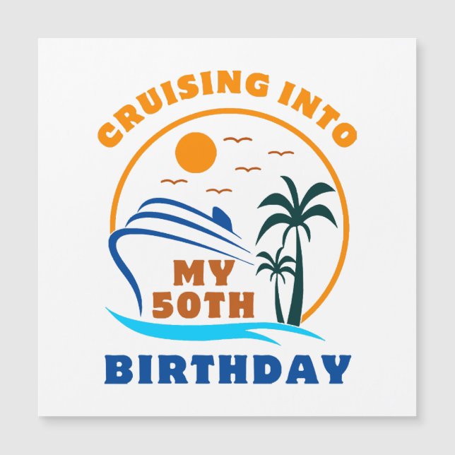 Crucero en mi bote de cumpleaños número 50 (Anverso)