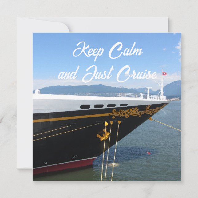 Crucero y mantén la calma  (Anverso)