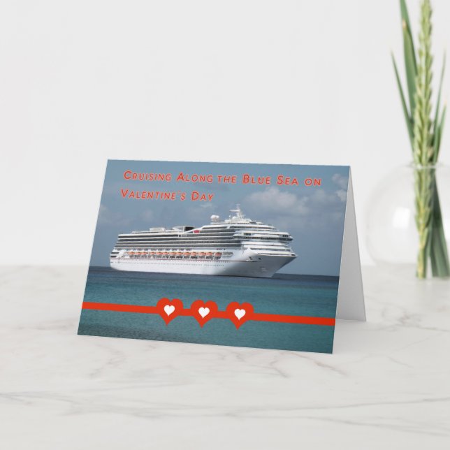 Cruceros en tarjeta El día de San Valentín (Anverso)