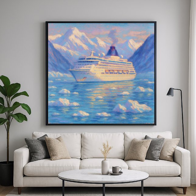 Cruceros por el hielo - Arte estilo pintura Pastel (Subido por el creador)