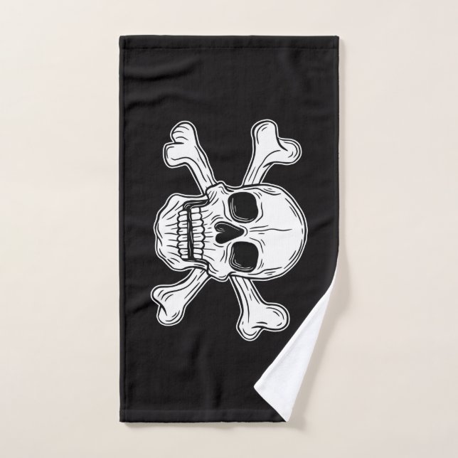 cruces de cráneo pirata (Toalla de mano)