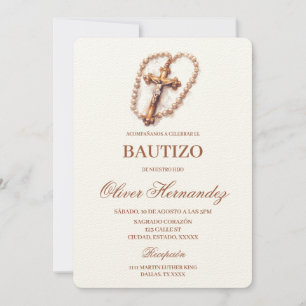 Crucifix Baptism Invitación española