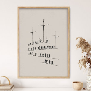 Crucifixión de Cristo, Vieja Cruz Rugosa, Arte de
