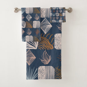 Crudo trapo tribal caribeño: Azul marino, Boho