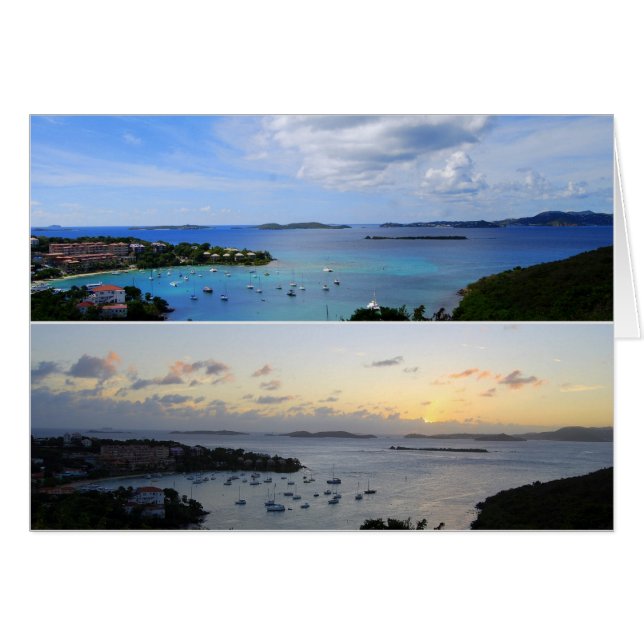 Cruz Bay Collage, St. John, Islas Vírgenes Estadou (Anverso (Horizontal))