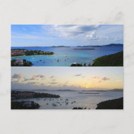 Cruz Bay Collage, St. John, tarjeta postal de EE.U