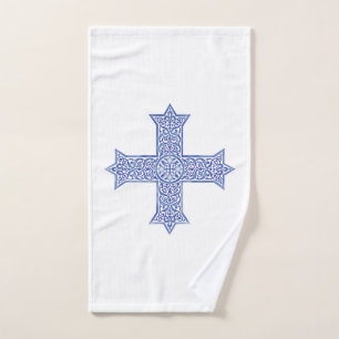 Cruz Copta de Arte en Lapislázuli Premium Azul