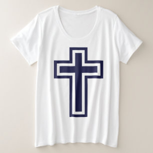 Cruz cristiana azul diferentes variantes