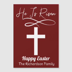 cruz cristiana de caligrafía de Pascua simple y el
