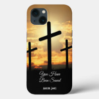 Cruz cristiana personalizada para iPhone 13 Funda