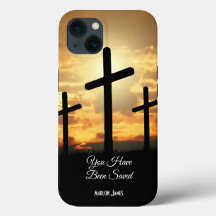 Cruz cristiana personalizada para iPhone 13 Funda