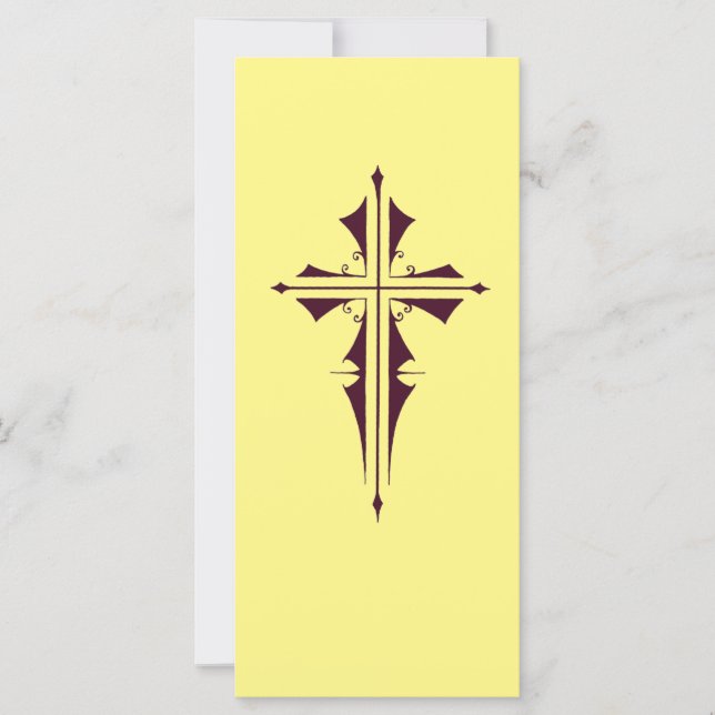 Cruz cristiana púrpura (Anverso)
