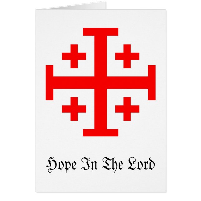 Cruz de Jerusalén (Frente)