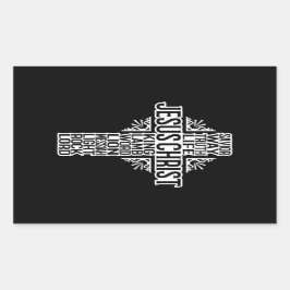 CRUZ DE JESÚS - NOMBRES DE Pegatina CRISTO