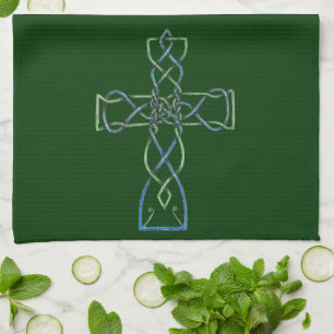 Cruz de Knotwork del Celtic, toalla, toalla de