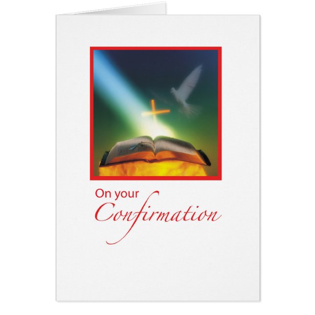 Cruz de la Biblia de la pala de confirmación (Frente)