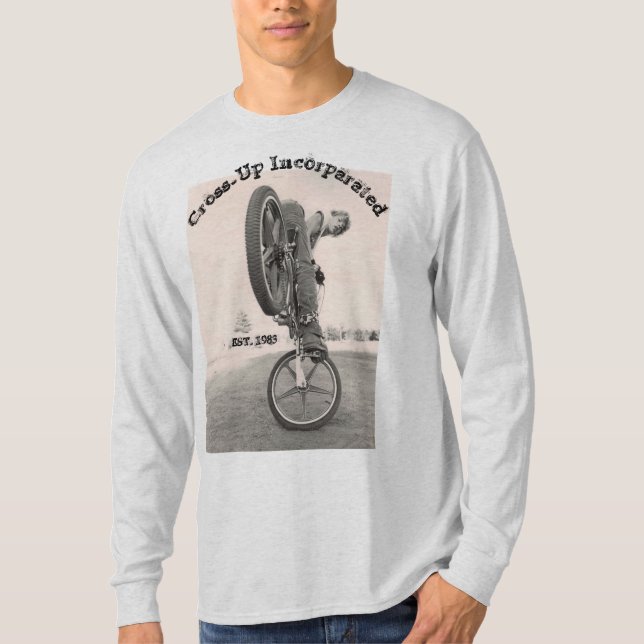 Cruz de la camisa de la escuela vieja BMX encima (Anverso)