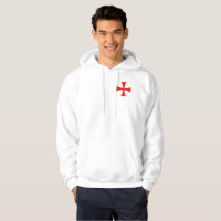 Cruz de la sudadera con capucha del cruzado