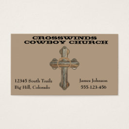 Cruz De Madera De Barro Occidental Con Rope