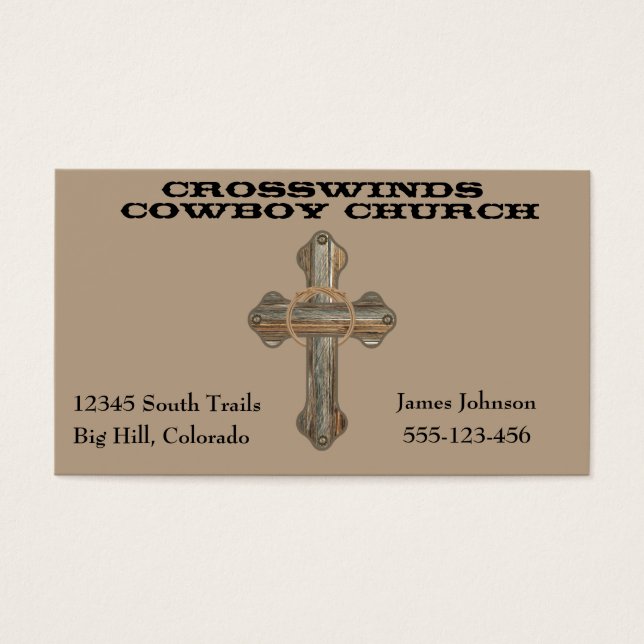 Cruz De Madera De Barro Occidental Con Rope (Frente)