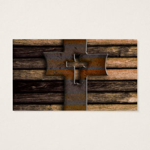Cruz de madera natural de Brown