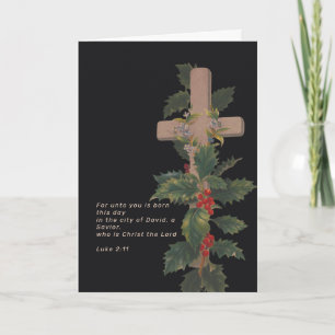 Cruz de Navidad religiosa y Escritura