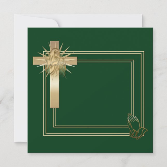 Cruz de oro e invitaciones de rogación de las (Anverso)