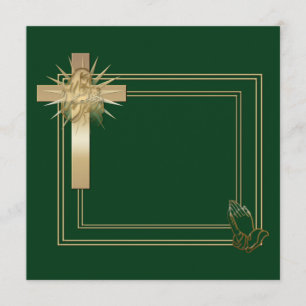 Cruz de oro e invitaciones de rogación de las