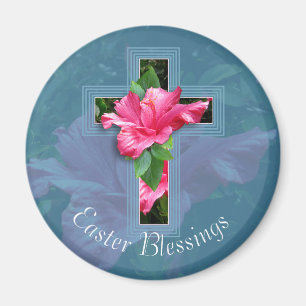 Cruz de Pascua e imán tropicales de las