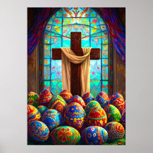 Cruz de Pascua Jesús Cristianismo Arte Pared