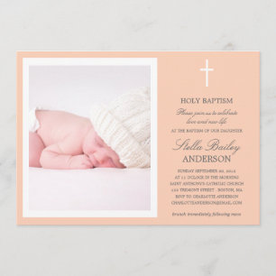 CRUZ DE PAZ  INVITACIONES DE BAPTISMO